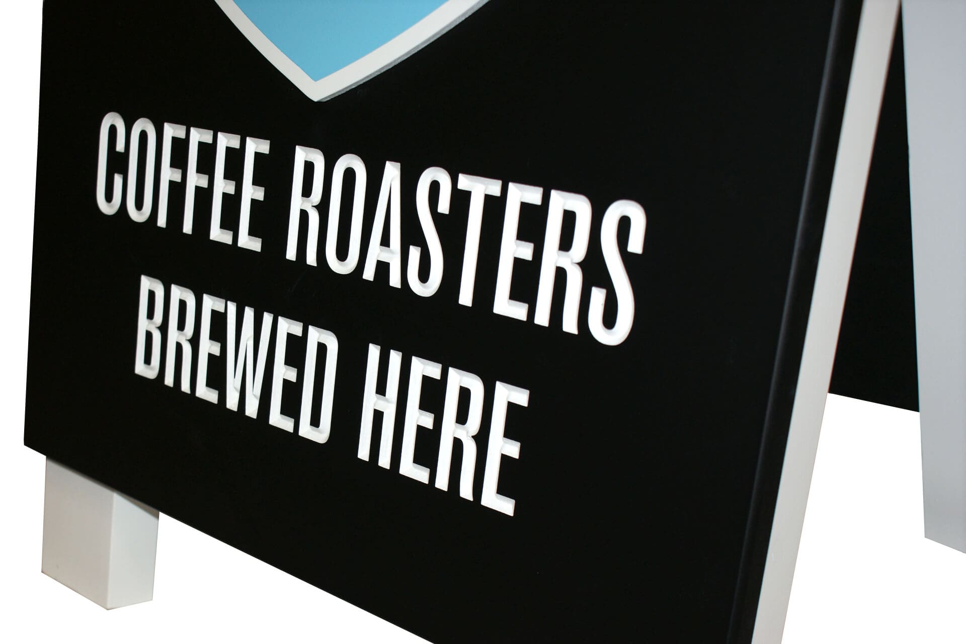 Bespoke pavement sign for UE Coffee Roasters