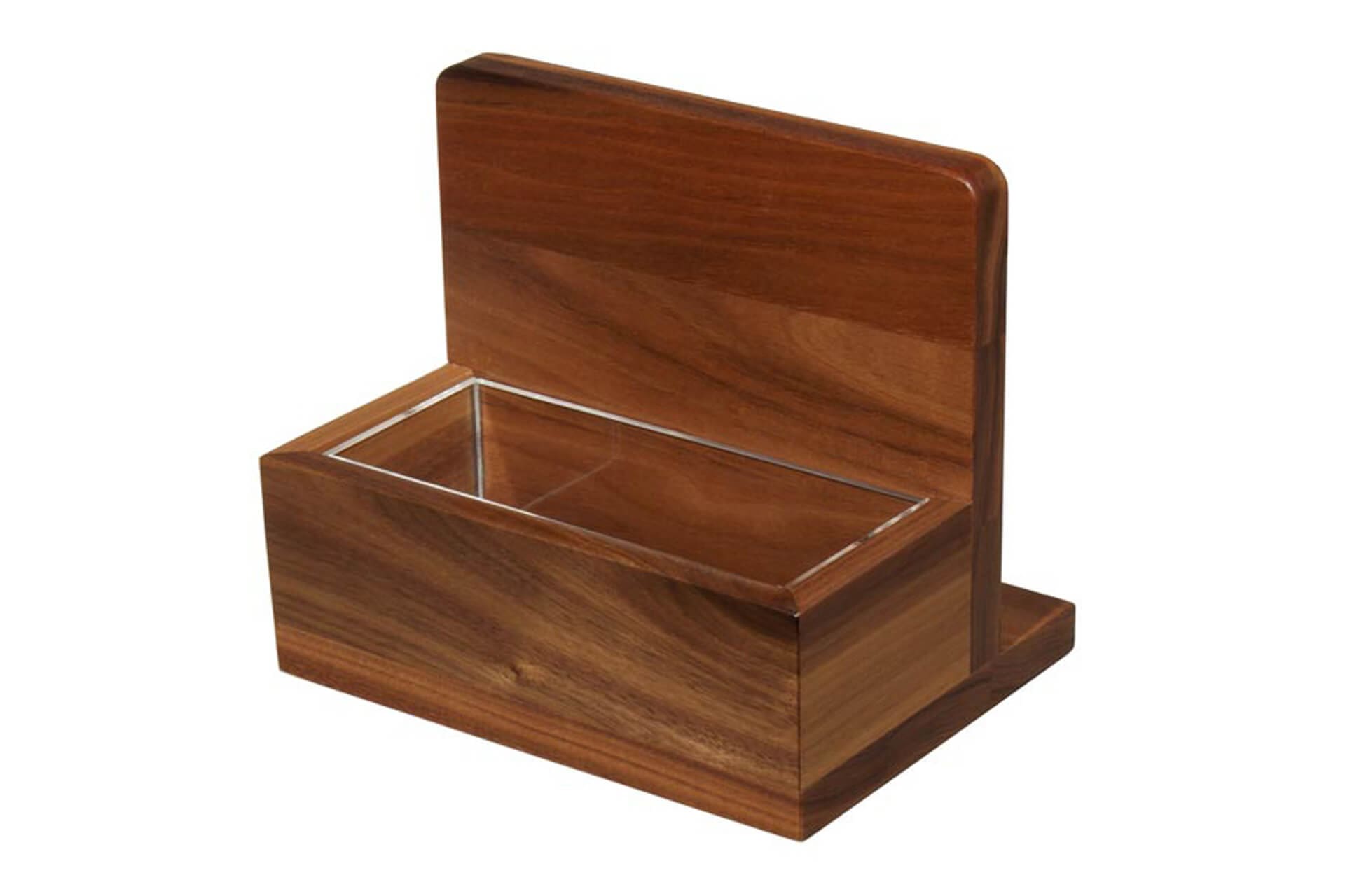 Pub condiment holder in Walnut and Acrylic