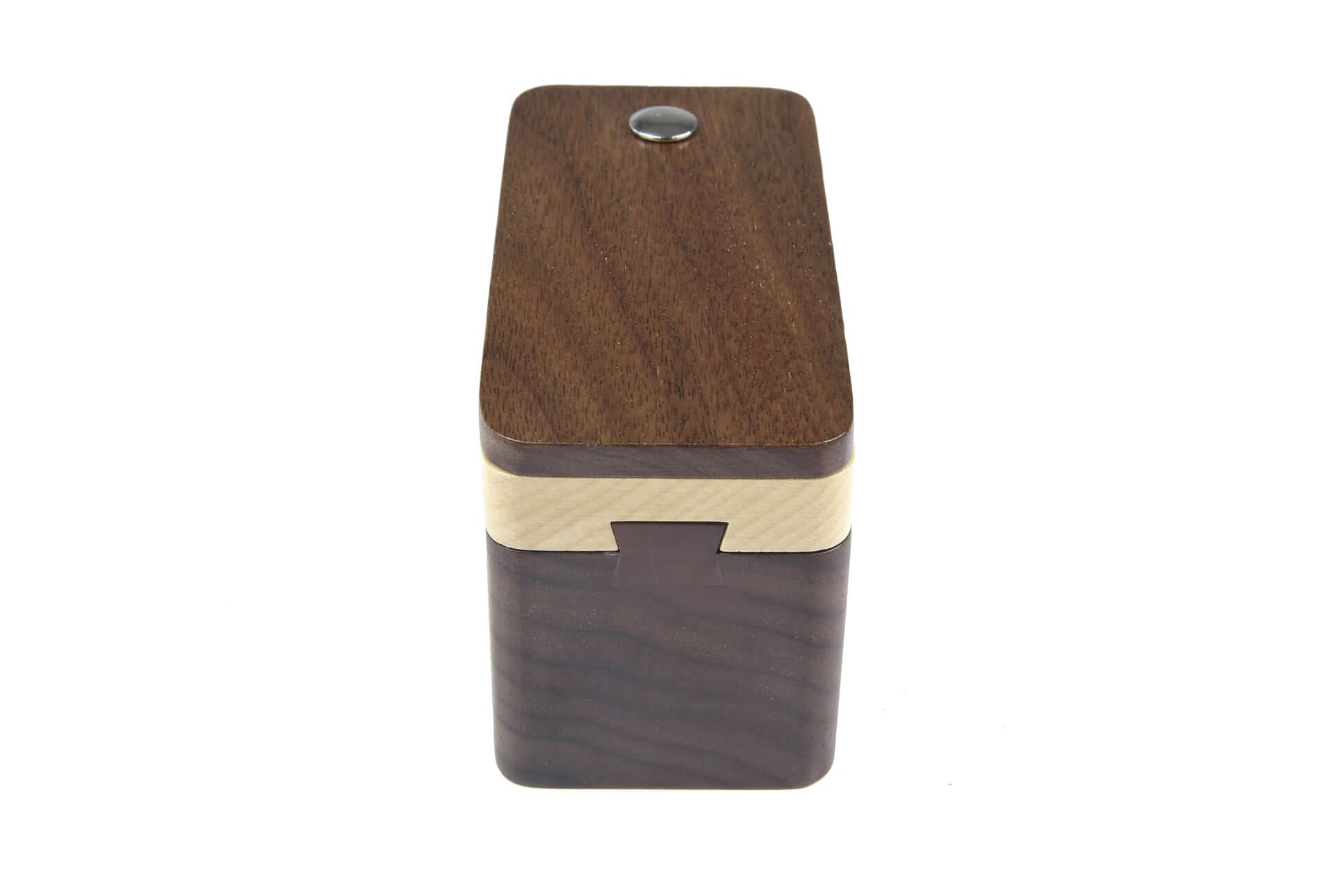 Bespoke Walnut and Maple wooden jewellry packaging