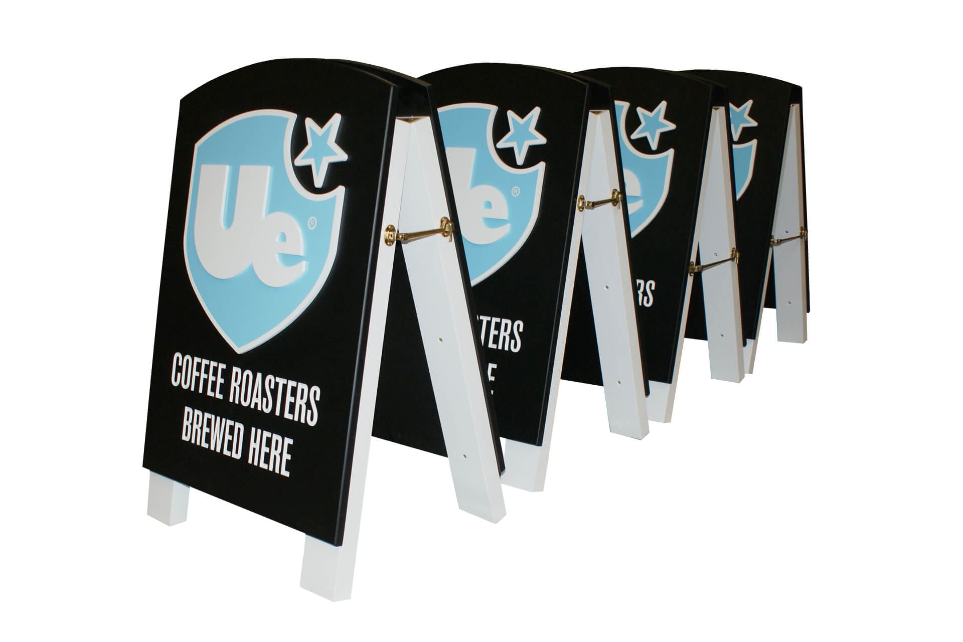 Bespoke pavement sign for UE Coffee Roasters