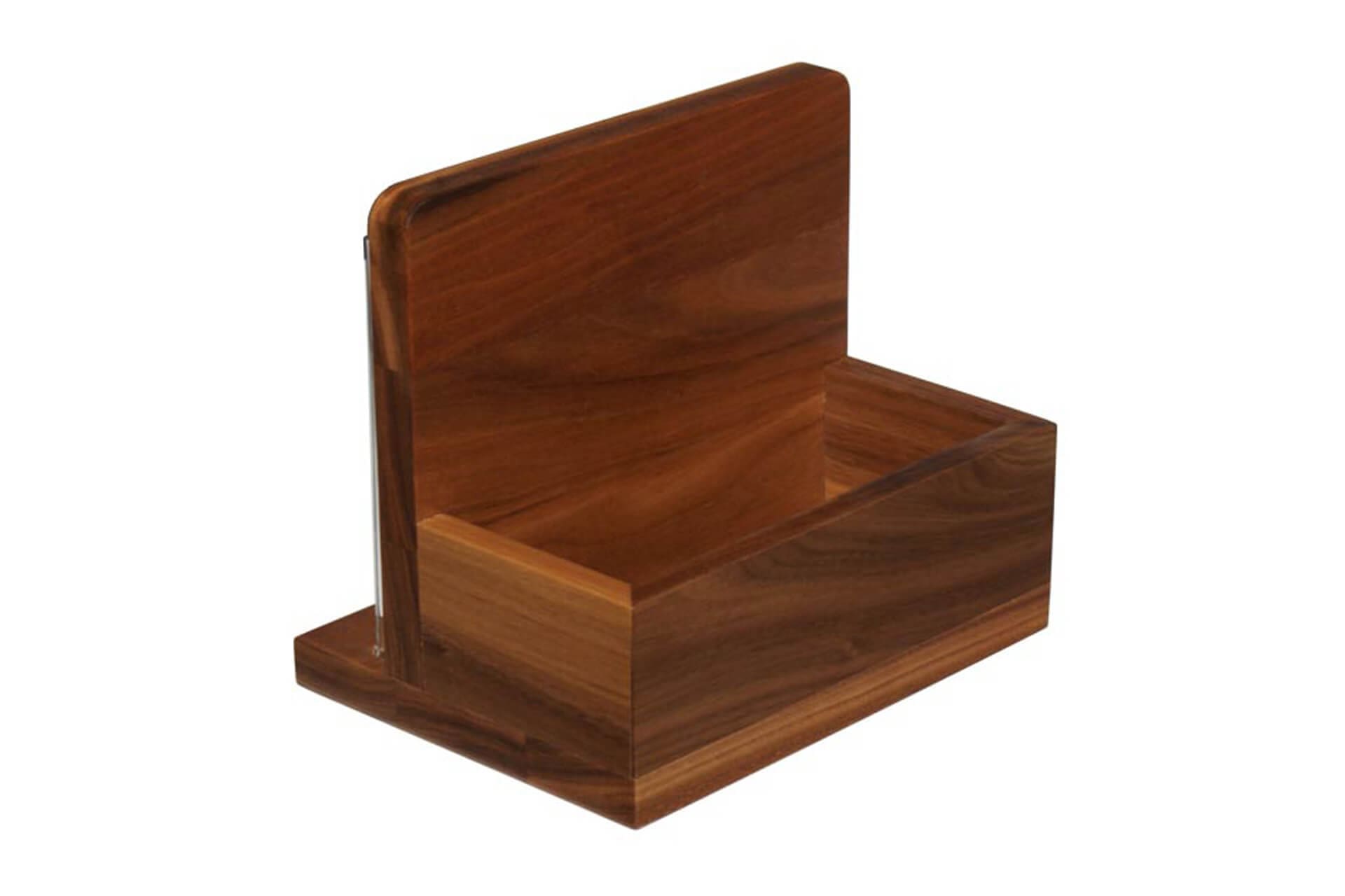 Pub condiment holder in Walnut and Acrylic