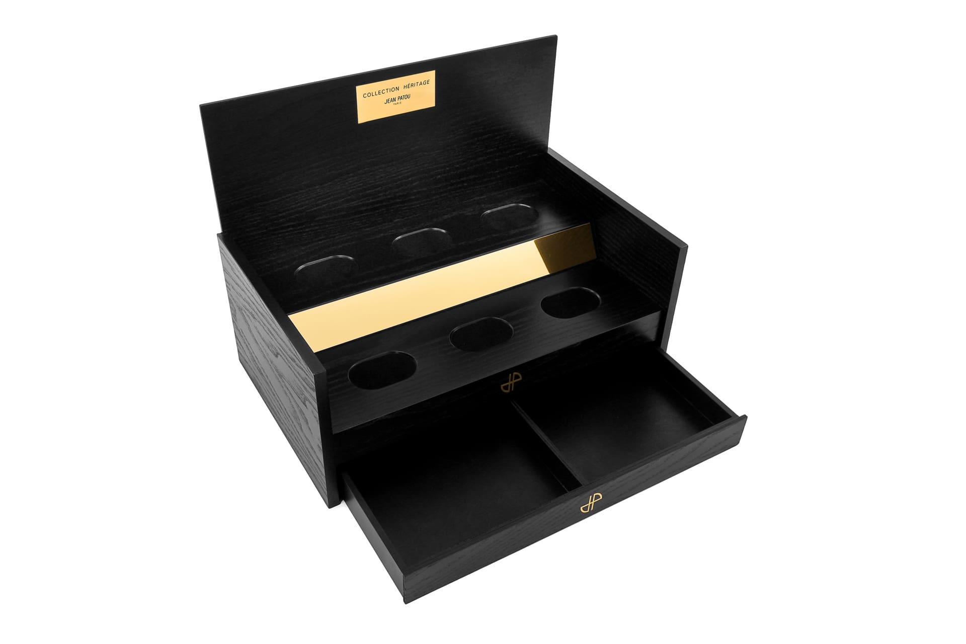 Jean Patou Cosmetics counter display with draws