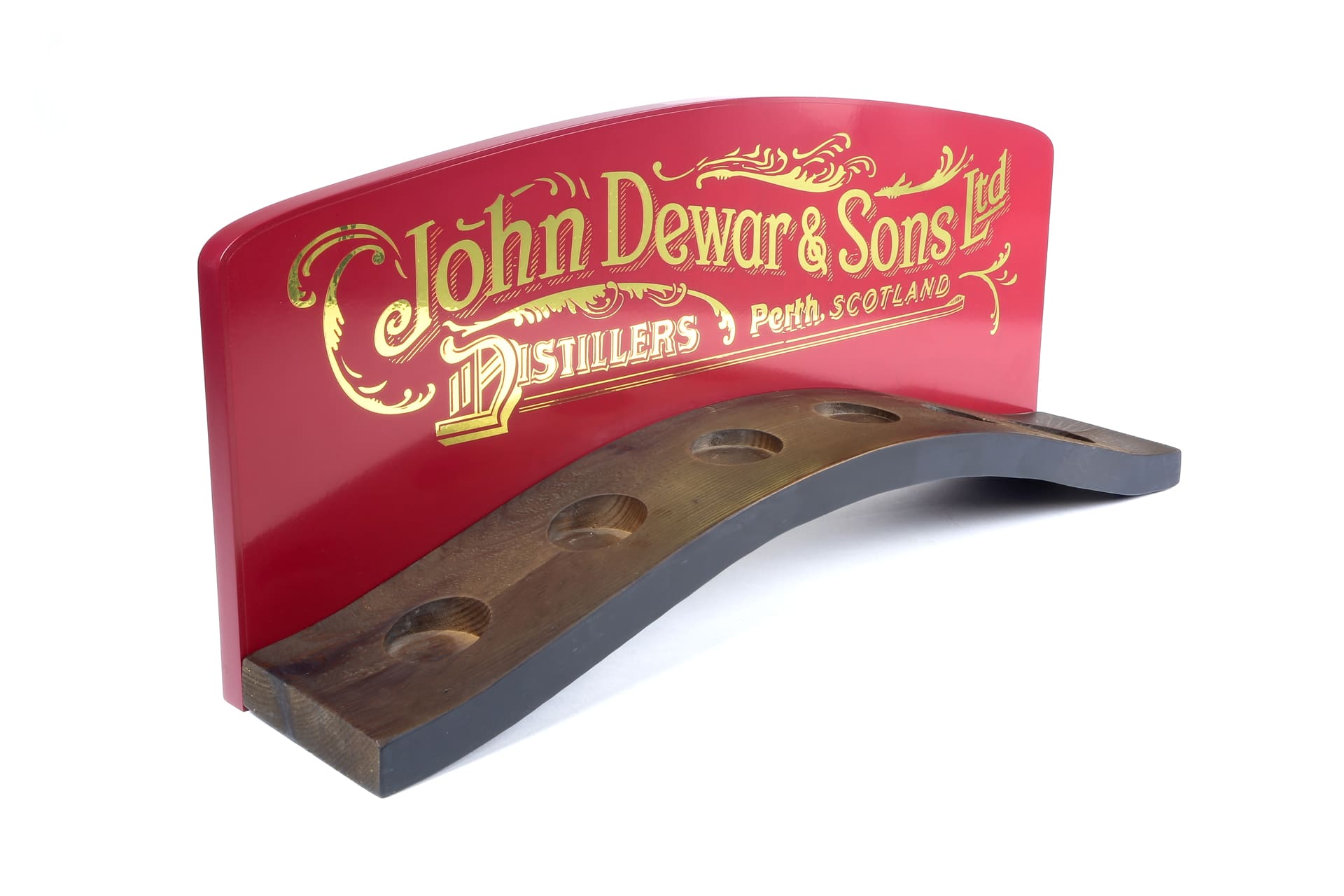 Wooden display stand and signage