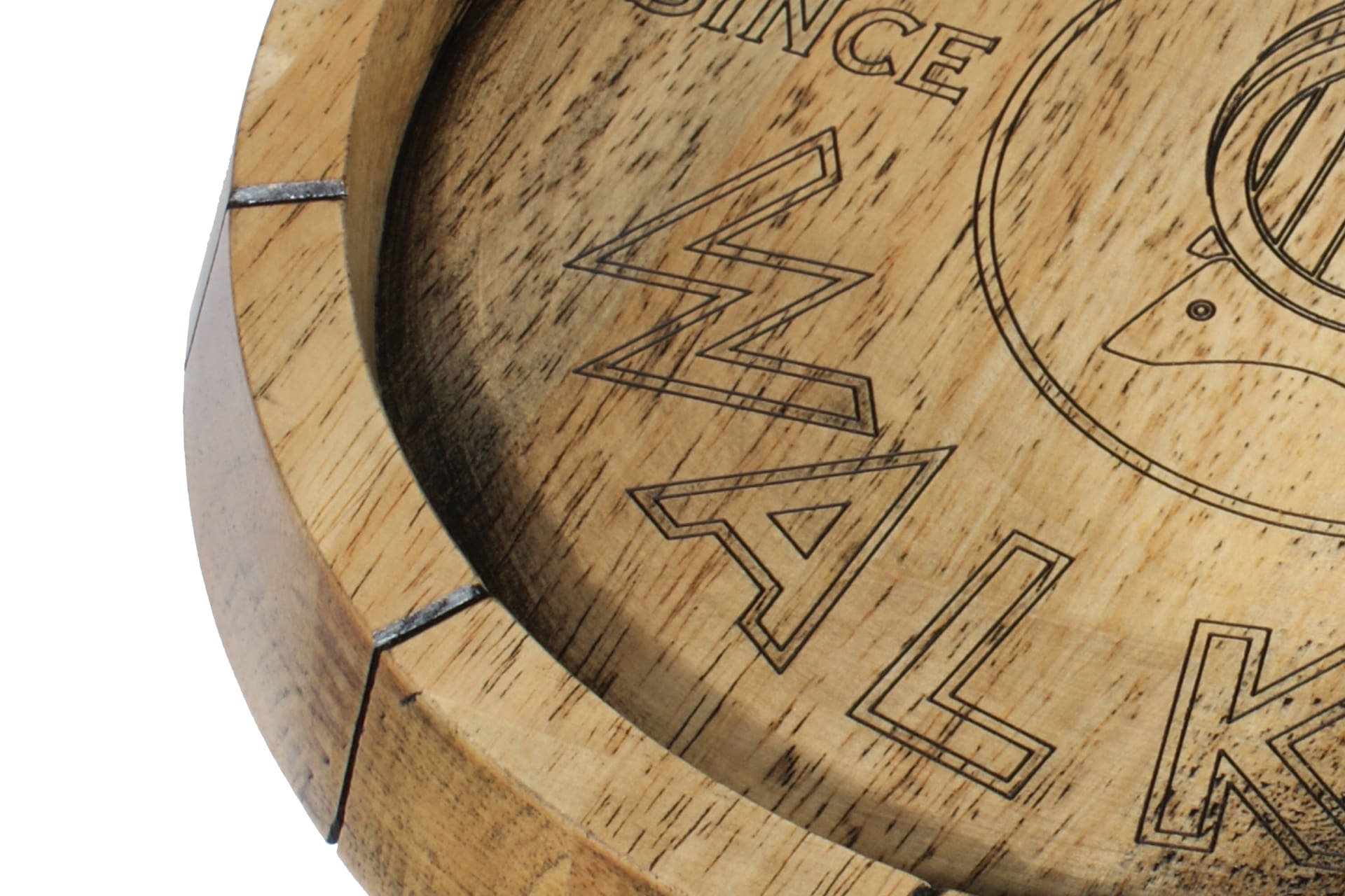 Promotional sign barrel end