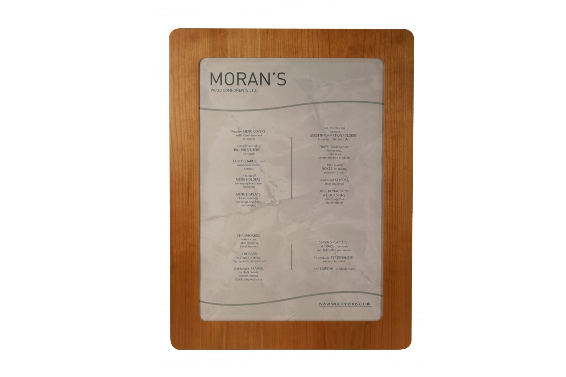 Custom made poster frame for hotel conference room