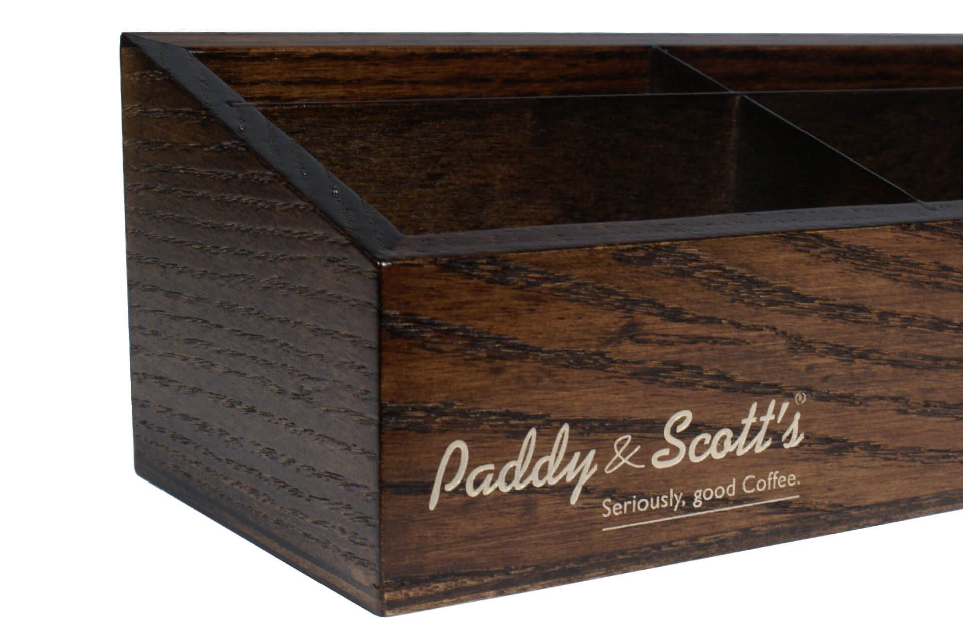 Bespoke wooden compartmented tea tray