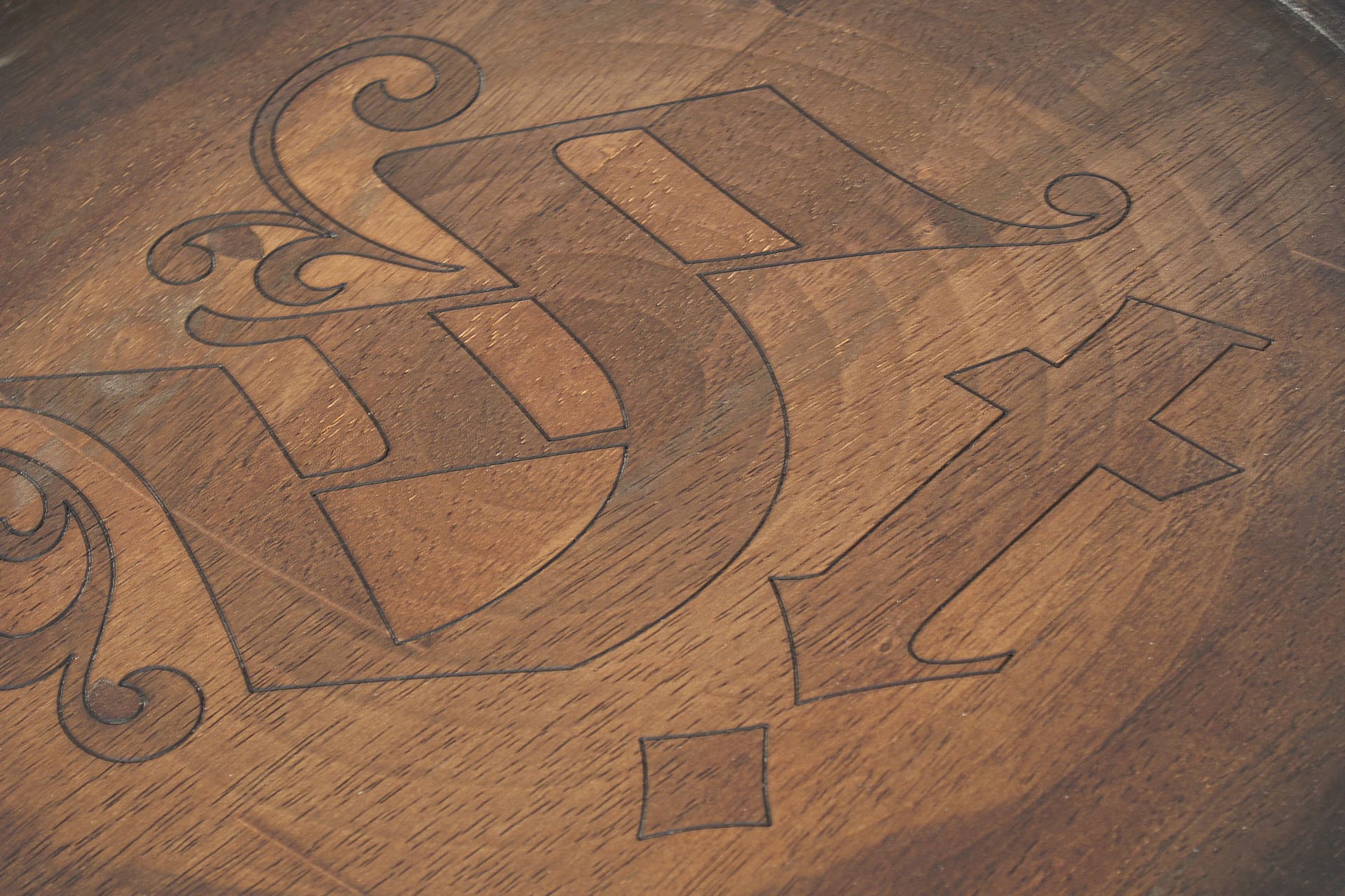 Point of Sale wooden serving tray