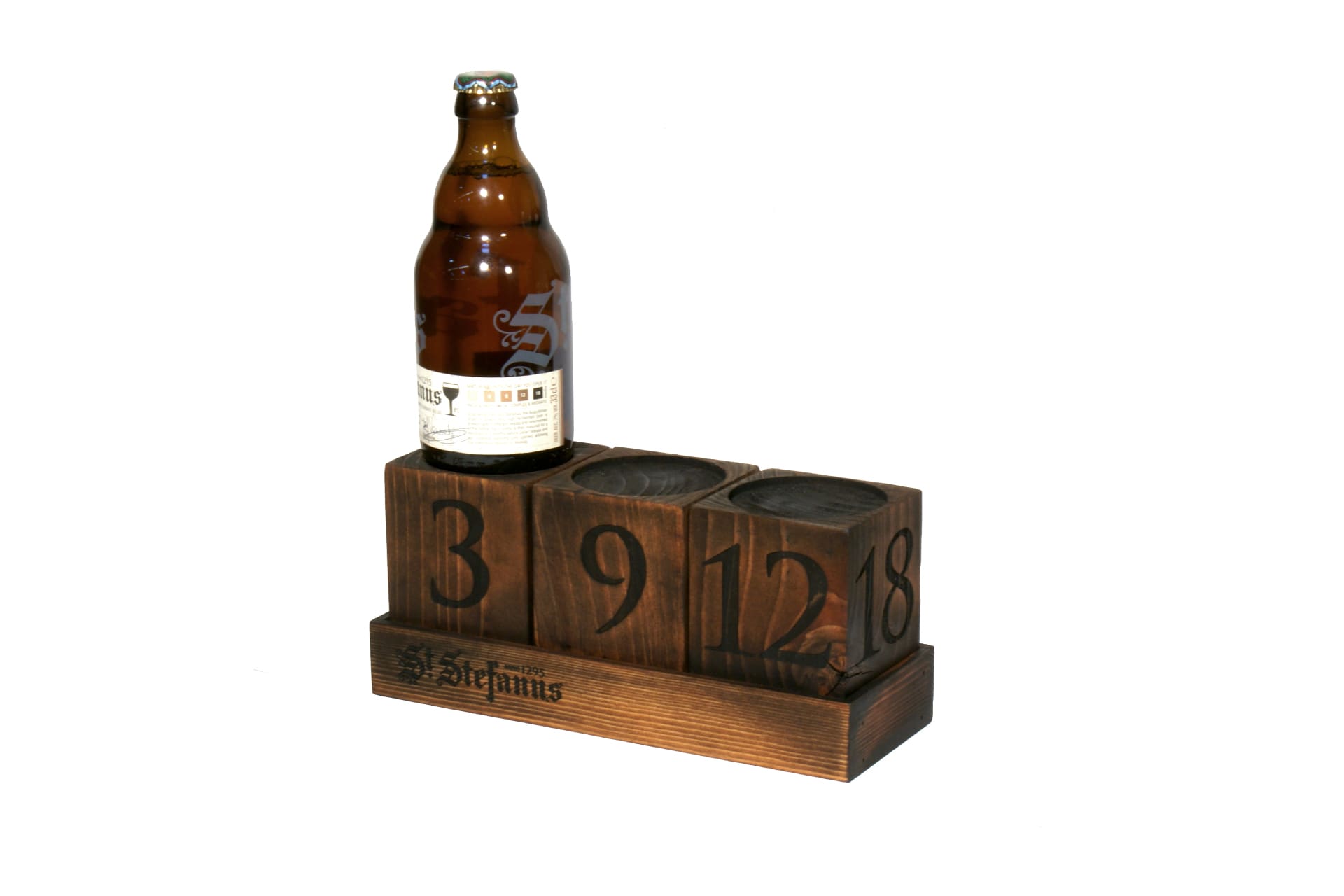 point of sale beer display bespoke wooden pub merchandiser