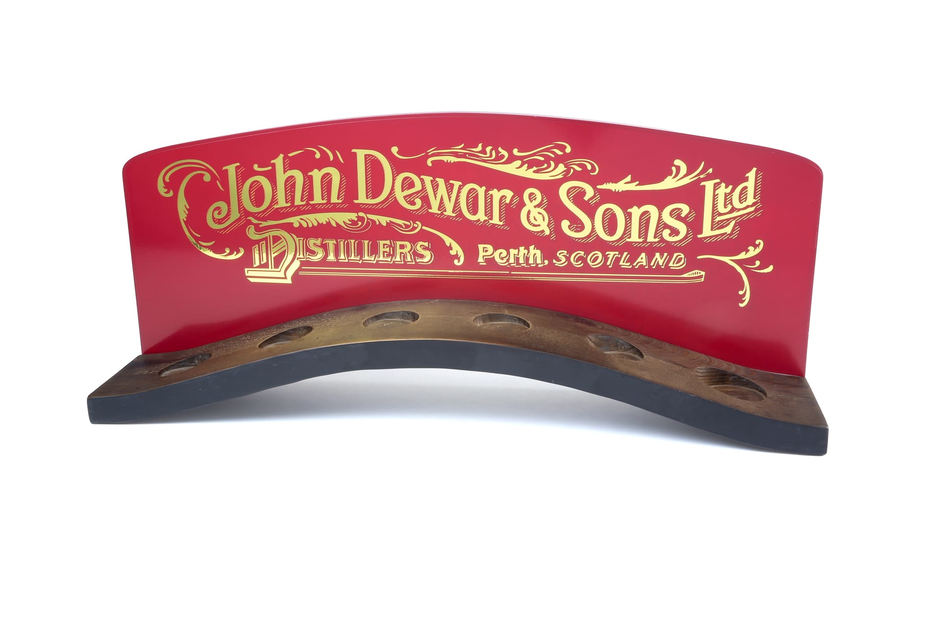 Wooden display stand and signage