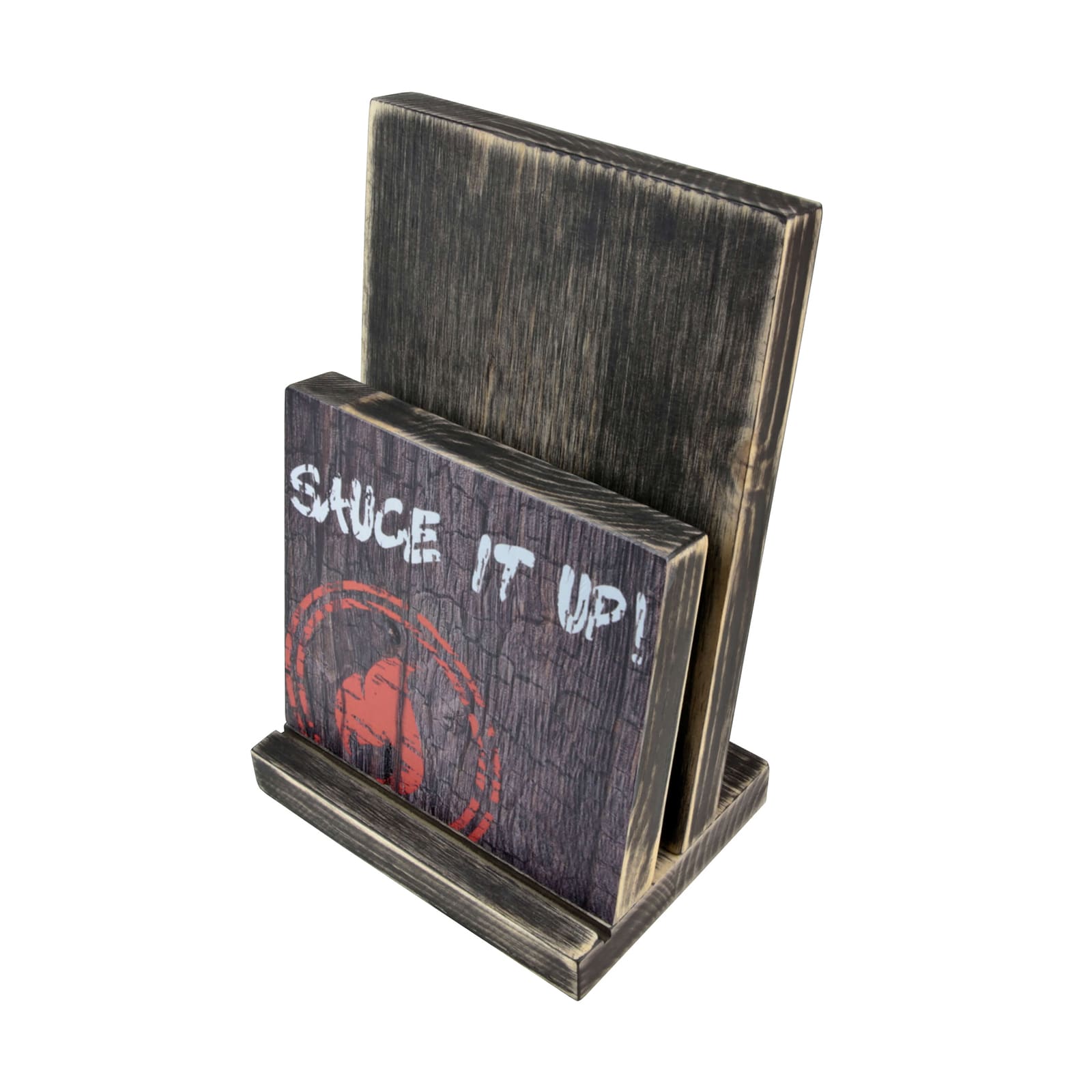 MW2418B-BESPOKE PRINTED WOODEN MENU HOLDERS