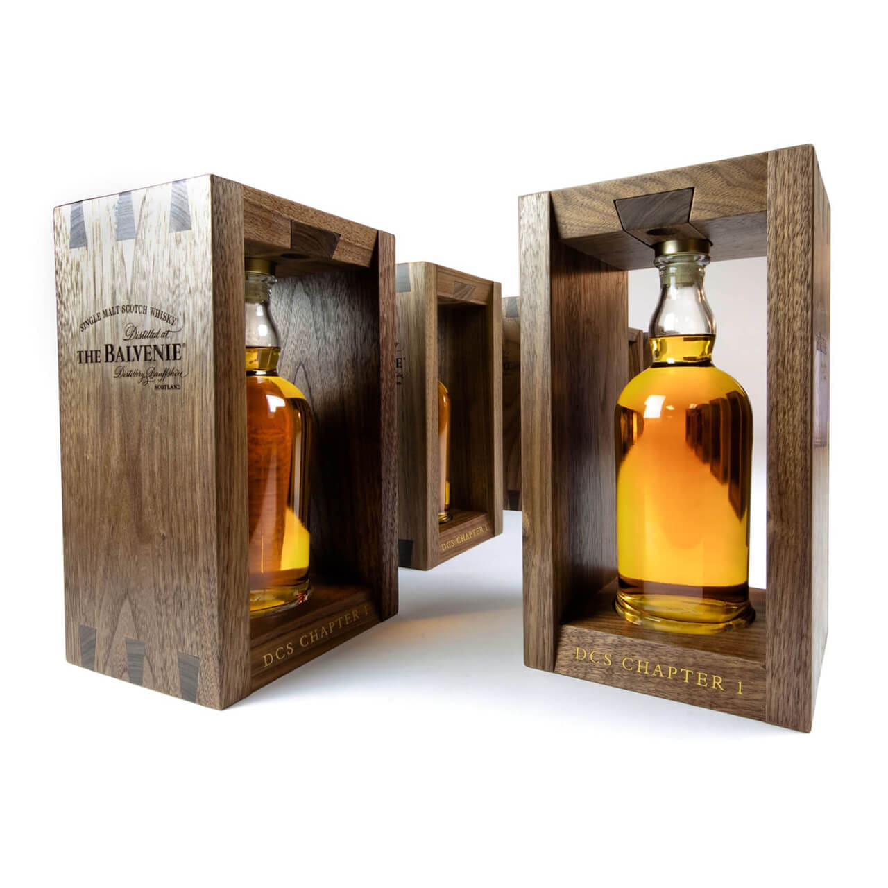 Luxury Whiskey Packaging Balvenie DCS Wooden Box - MORAN'S