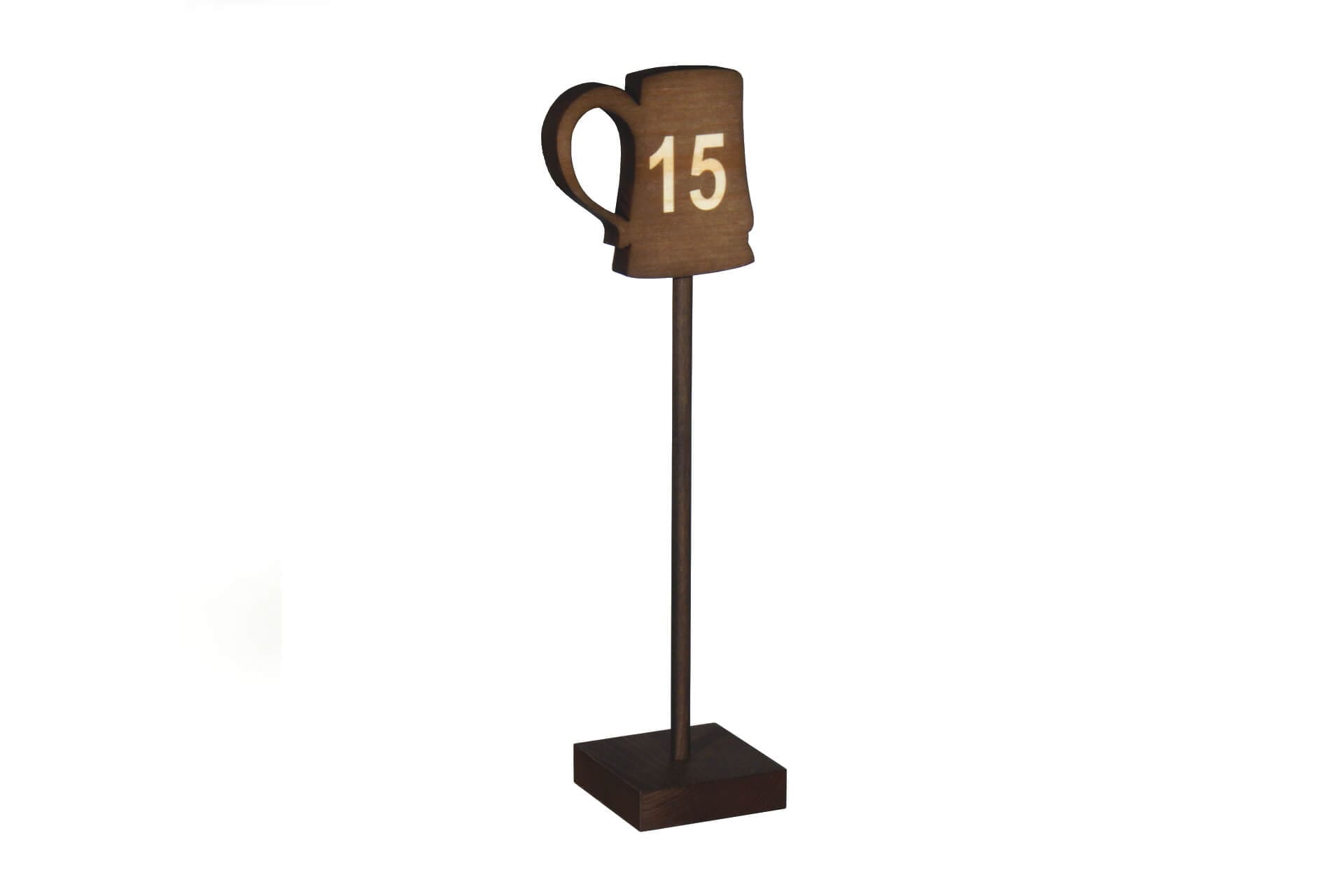 Wooden table numbers for restaurants and cafes - MORAN'S -MORAN'S