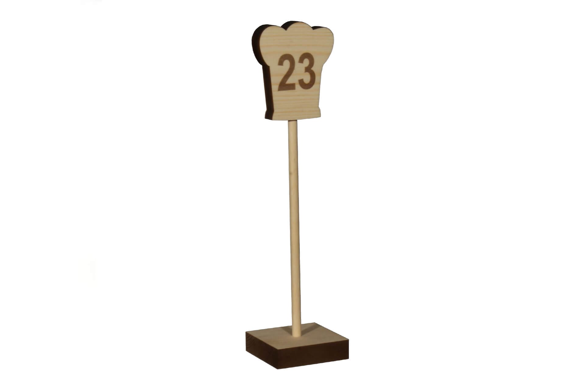 Wooden table numbers for restaurants and cafes - MORAN'S